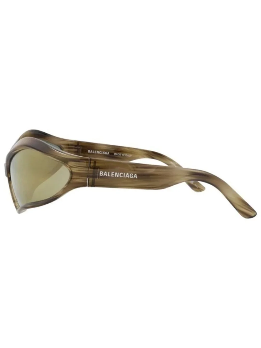New Balenciaga Unisex Shield/Wrap Havana Havana Bronze Fashion Designer Sunglass
